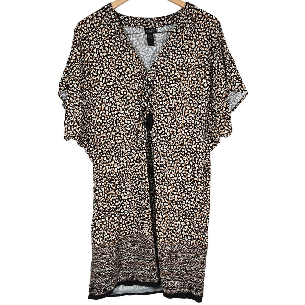 Coco Reef‎ Raya Cover Up Dress Wild Cheetah Ikat S NWOT